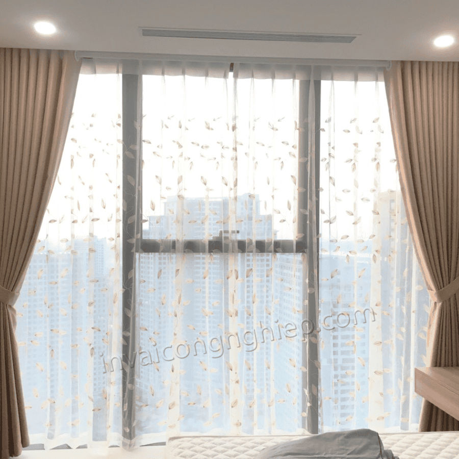 In Rèm Cửa Hoa Bồ Công Anh